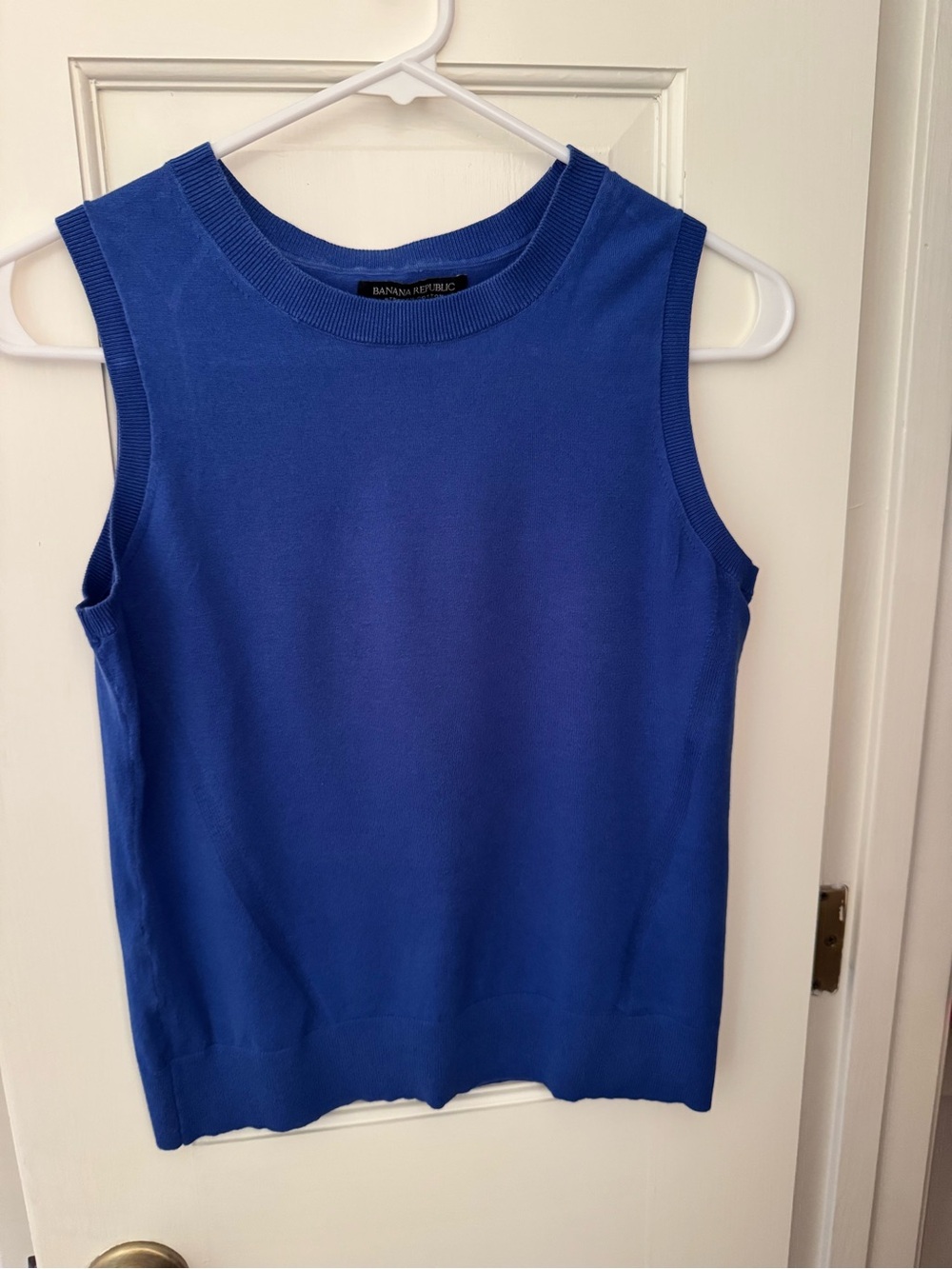 Banana Republic Cobalt Sleeveless Knit Shell